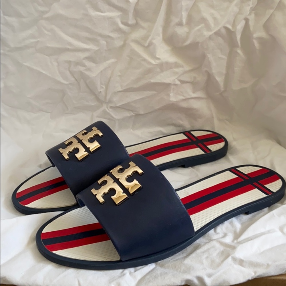 Tory Burch jelly leather slide